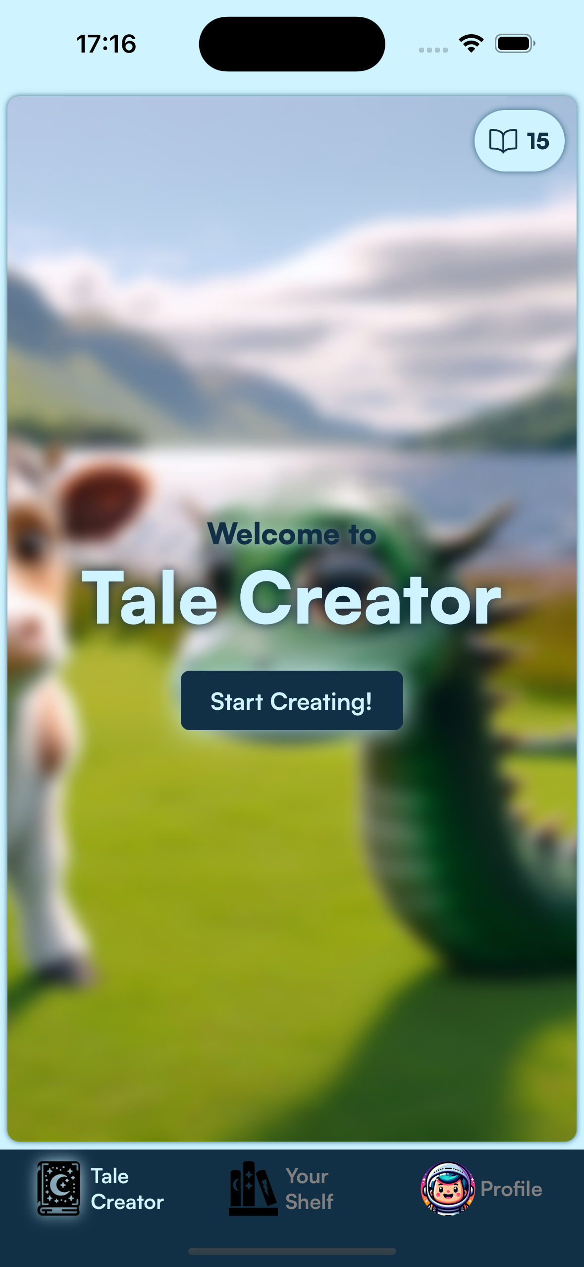 Tale Creator App Interface